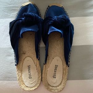 Soludos Knotted Velvet Mule